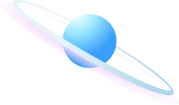 Blauer planet mit ringen PNG, SVG