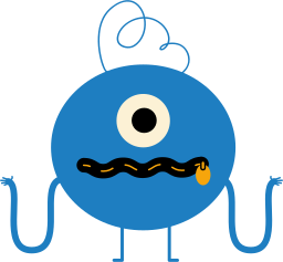 ソーシャルメディアでいいねを獲得している片目のキャラクター のpngとsvgでのイラスト