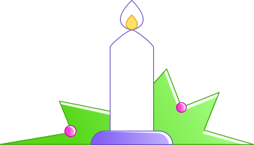 christmas candle PNG, SVG