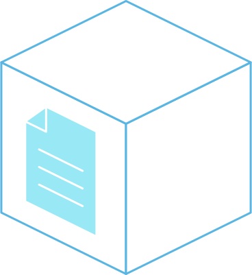 cube with document icon PNG, SVG