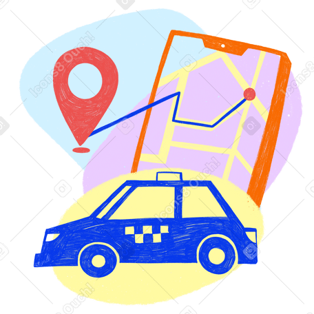 Taxibestellung über die telefon-app PNG, SVG