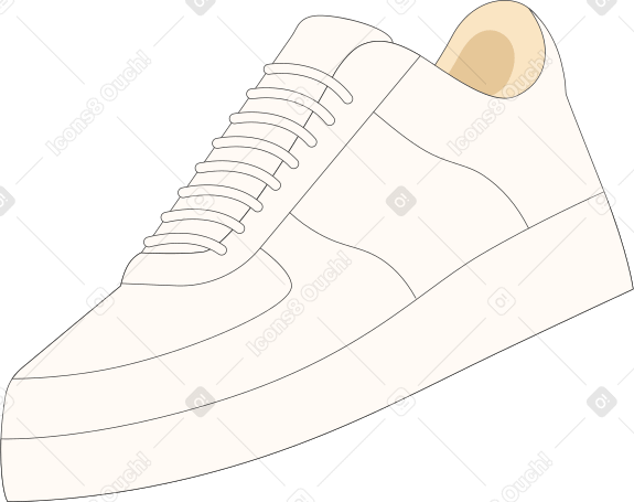 sneaker animated illustration in GIF, Lottie (JSON), AE
