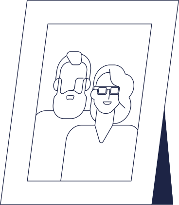 family portrait in frame PNG, SVG