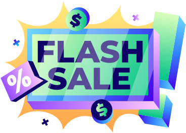 lettering flash sale with coins and percent sign text PNG, SVG
