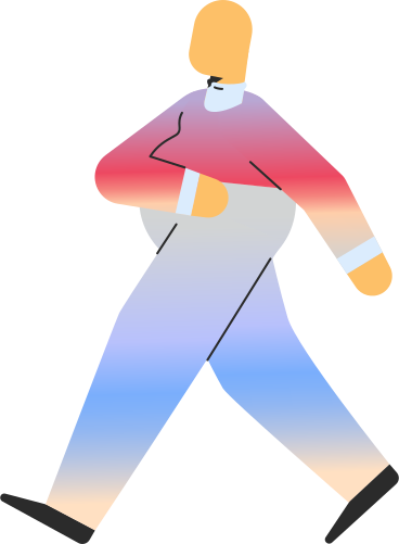 chubby adult walking PNG, SVG