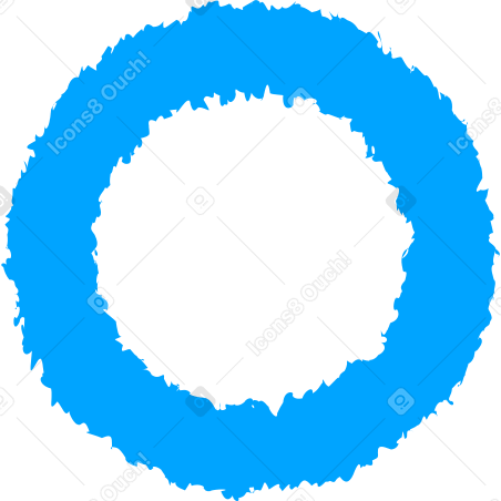 ring sky blue Illustration in PNG, SVG
