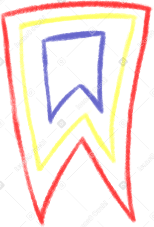 color flag Illustration in PNG, SVG