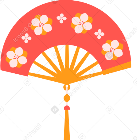 fan Illustration in PNG, SVG
