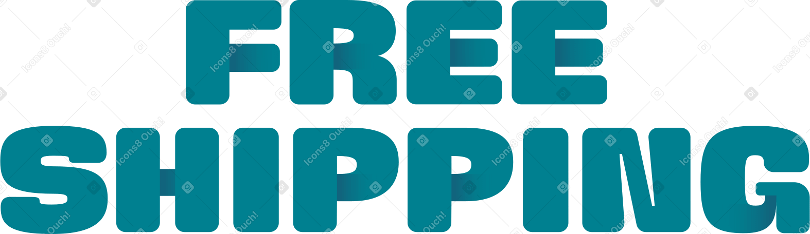texto de envío gratis de letras PNG, SVG