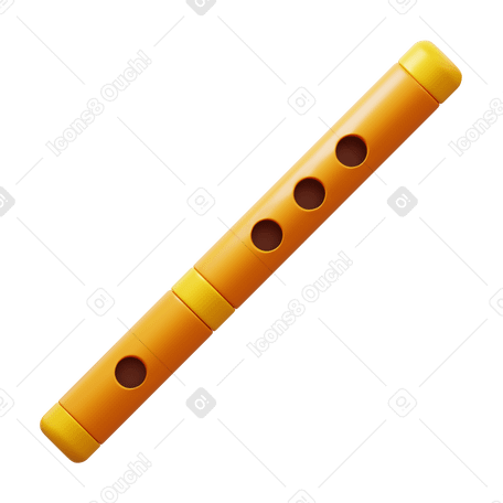 3D flute PNG、SVG