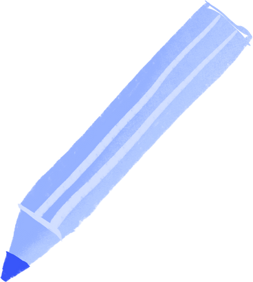big blue pencil PNG, SVG