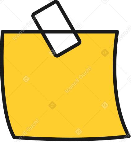 sticker note PNG, SVG