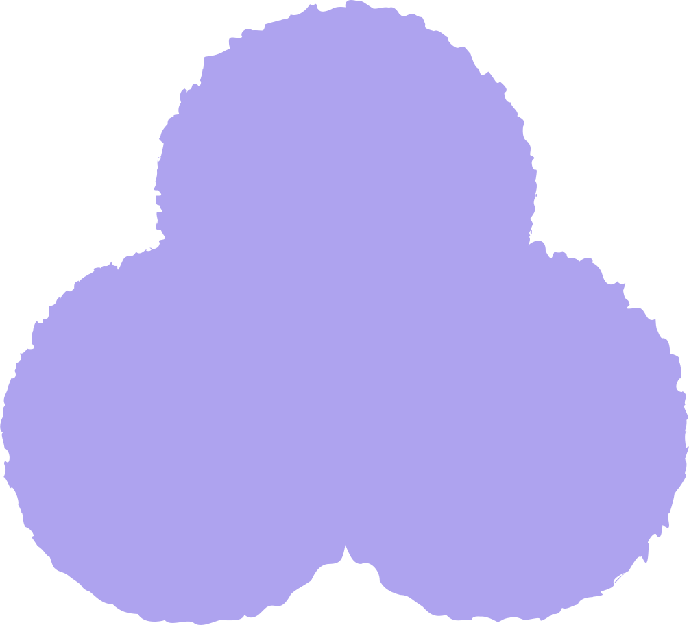 Trefoil purple Illustration in PNG, SVG