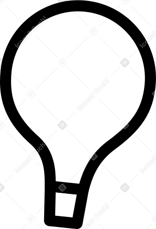 small white balloon Illustration in PNG, SVG