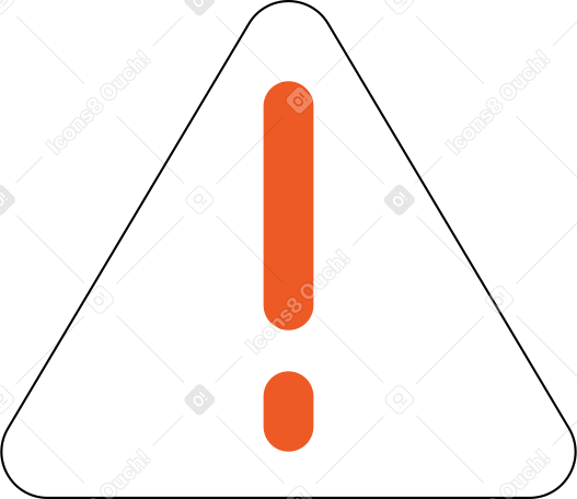 треугольник с восклицательным знаком в PNG, SVG