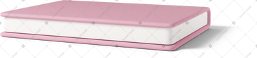 Pink book lying on floor PNG, SVG