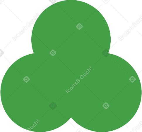 trefoil green Illustration in PNG, SVG