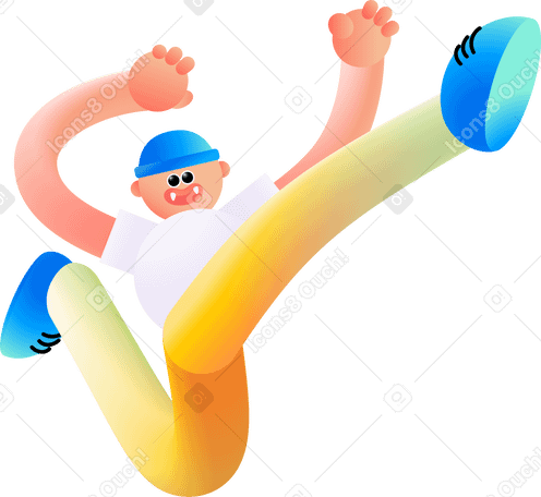jumping guy PNG, SVG