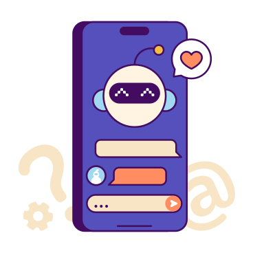 Chatbot and conversational AI technology PNG, SVG