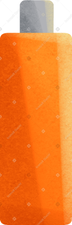 tall orange bottle PNG, SVG