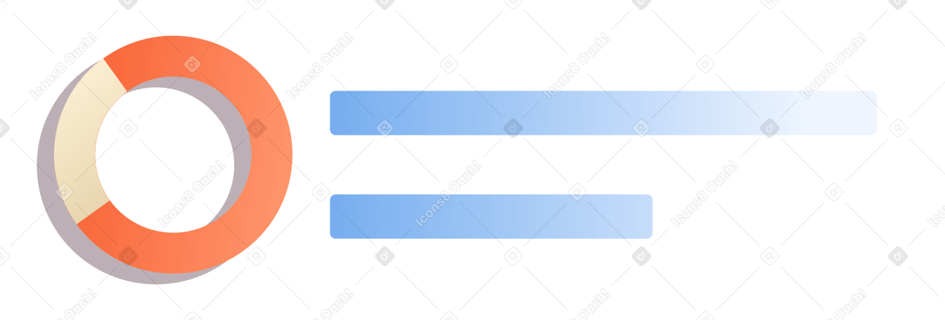card with analytics Illustration in PNG, SVG