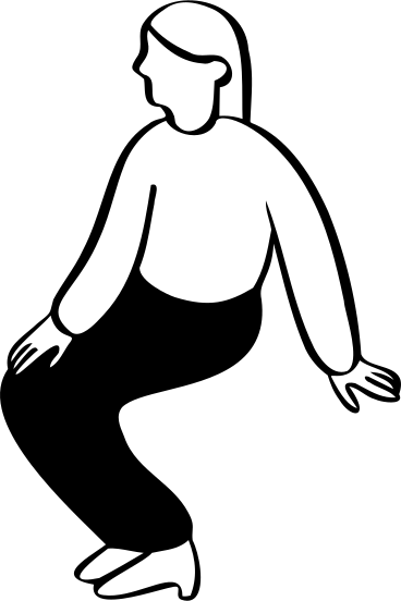 Mujer sentada PNG, SVG