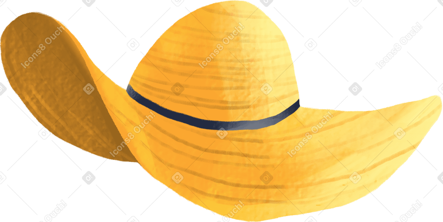 straw hat PNG, SVG