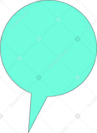 bulle de dialogue ronde PNG, SVG