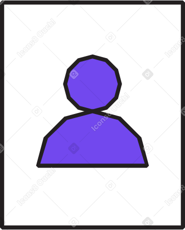square icon with man PNG, SVG