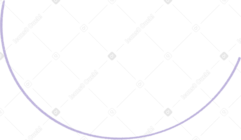 purple curved line Illustration in PNG, SVG