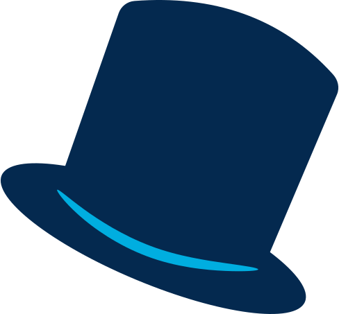 top hat is magical Illustration in PNG, SVG