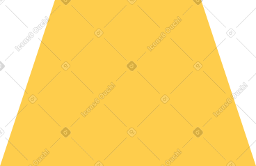 Yellow trapezoid PNG, SVG