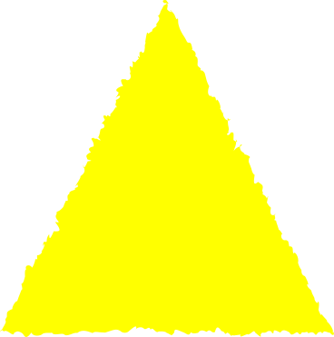 Triángulo amarillo PNG, SVG