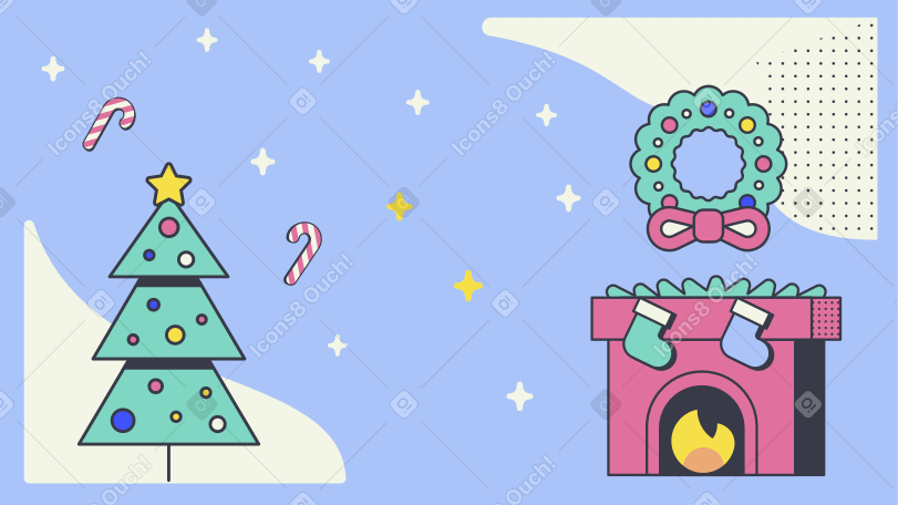 Christmas feeling Illustration in PNG, SVG