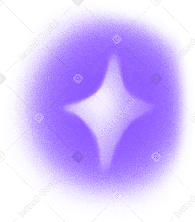 작은 보라색 빛나는 별 PNG, SVG