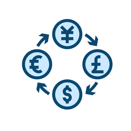 Currency exchange Illustration in PNG, SVG