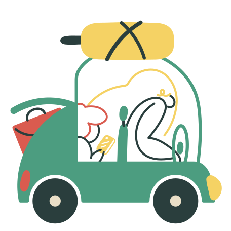 Going on a vacation Illustration in PNG, SVG