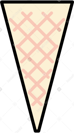 Вафельный стаканчик для мороженого в PNG, SVG