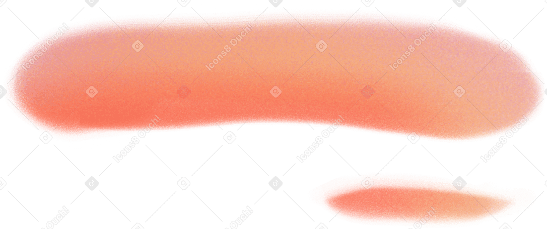 big and small orange shapes PNG, SVG