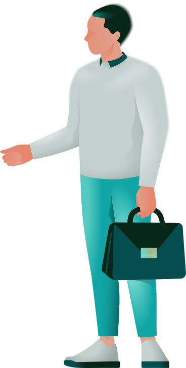 man with a briefcase PNG, SVG