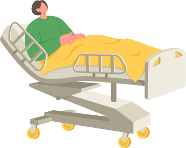 patient in bed PNG, SVG