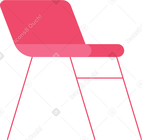 soft chair with back Illustration in PNG, SVG