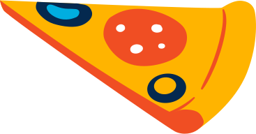 stück pizza PNG, SVG