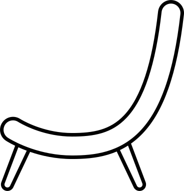 Chaise semi-circulaire PNG, SVG