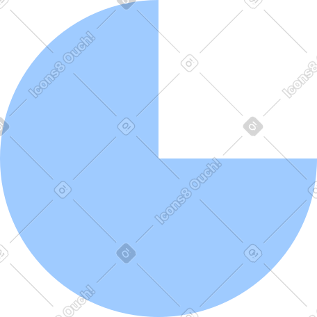 light blue chart shape PNG, SVG