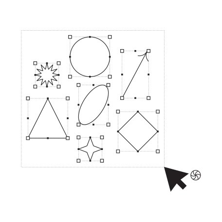 Selection of different shapes for design Illustration in PNG, SVG