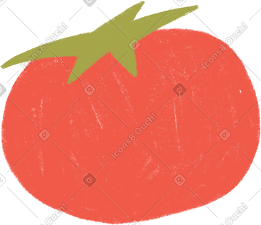 Big red tomato PNG, SVG