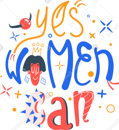 yes women can PNG, SVG