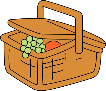 Fruit basket PNG, SVG