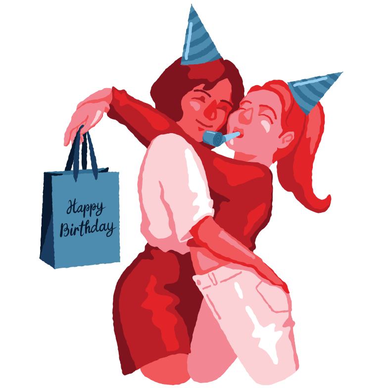Happy birthday Clipart illustration in PNG, SVG